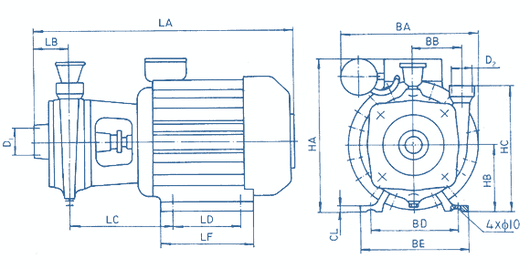 overall and mounting dimensions